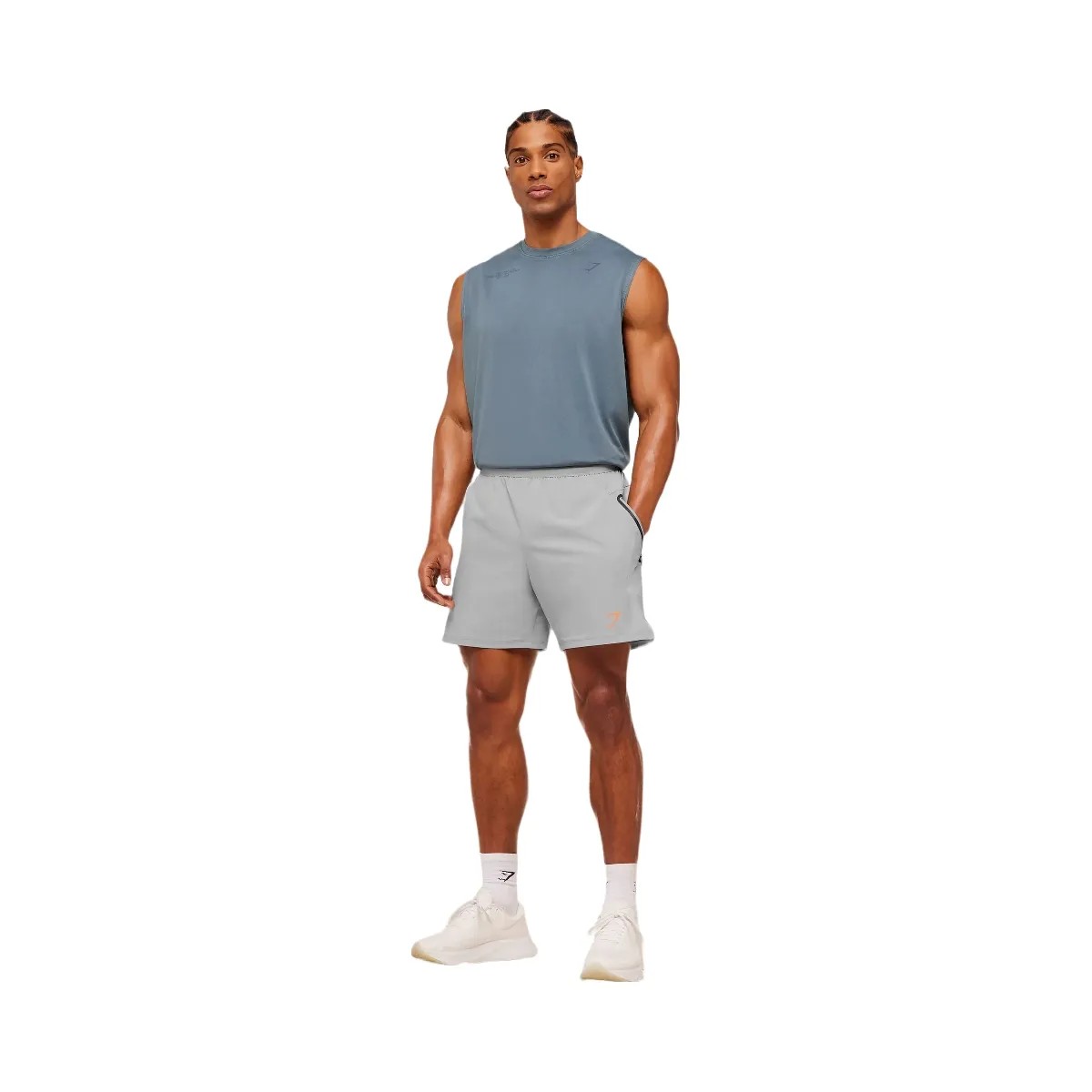 Gymshark Sport Hybrid 6" Shorts "Stratus Grey" - HypeFly India View 4