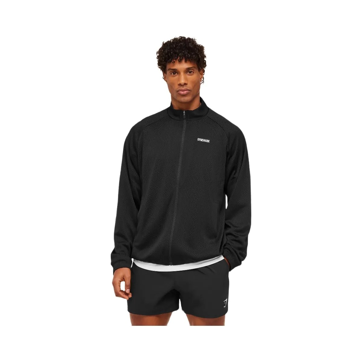 Gymshark Train Zip Through Jacket "Black" - HypeFly India View 1