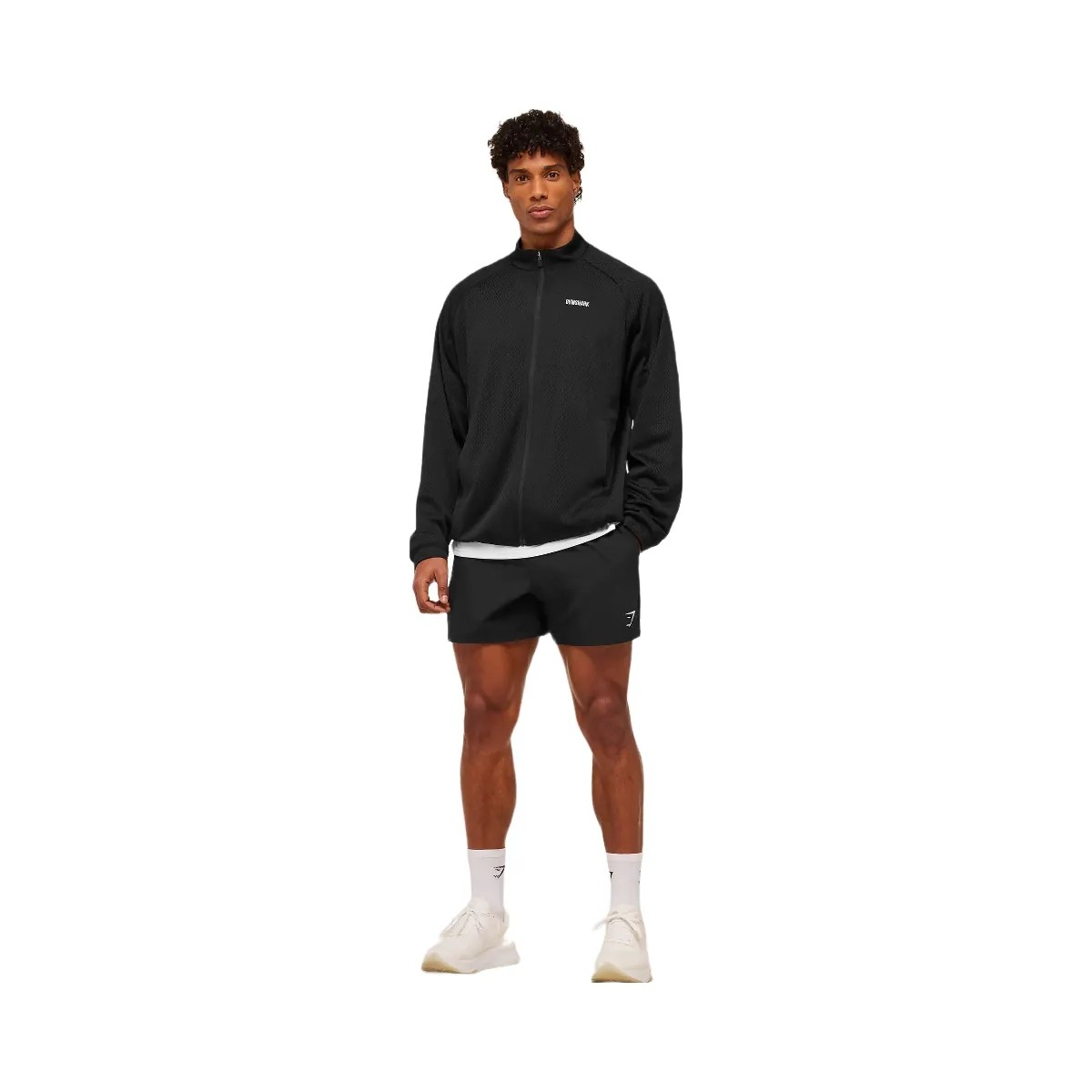 Gymshark Train Zip Through Jacket "Black" - HypeFly India View 4