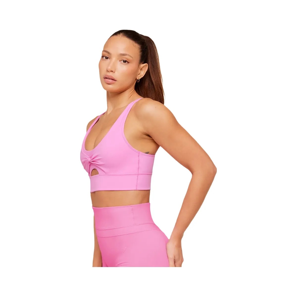Gymshark Twist Front Sports Bra "Focus Pink" - HypeFly India View 4