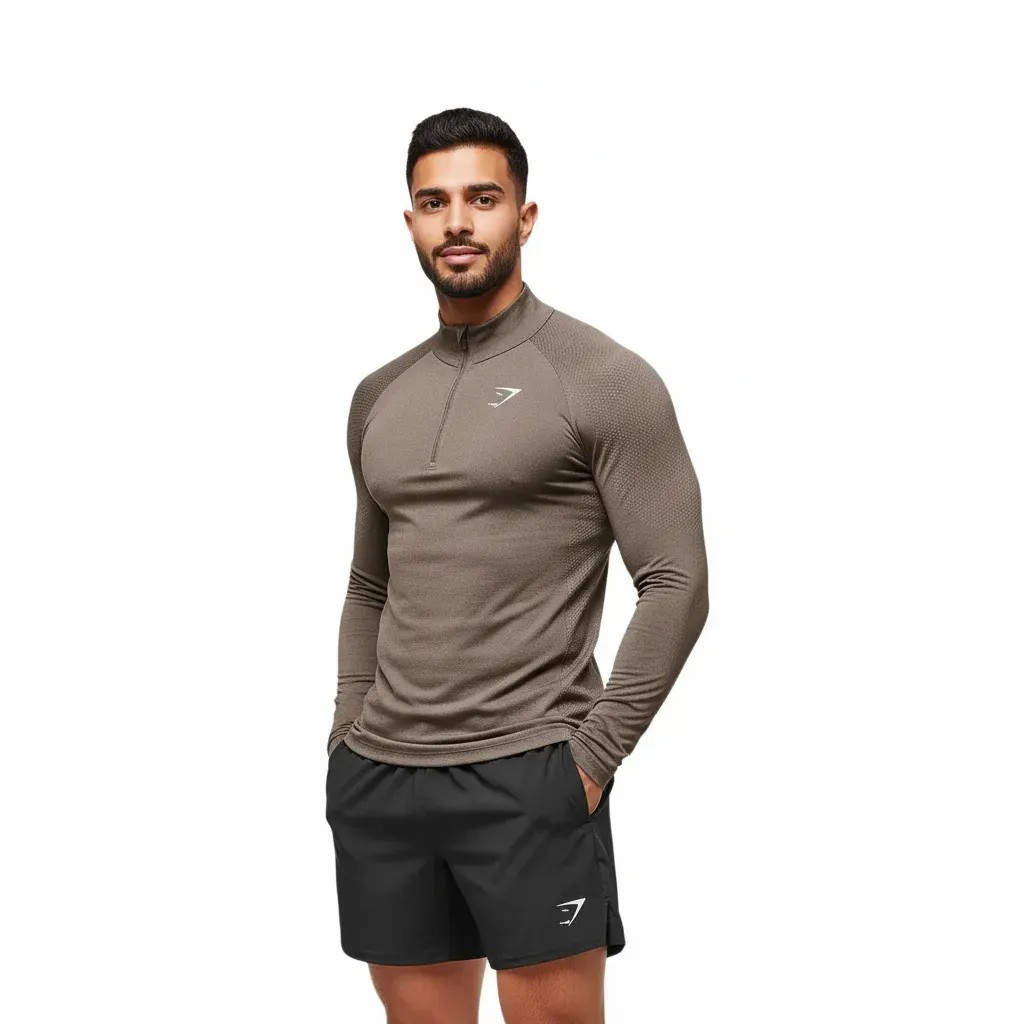 gymshark-vital-14-zip-camo-brownlinen-brown