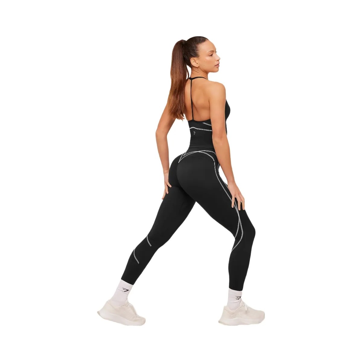 Gymshark Volt Leggings "Black White" - HypeFly India View 6