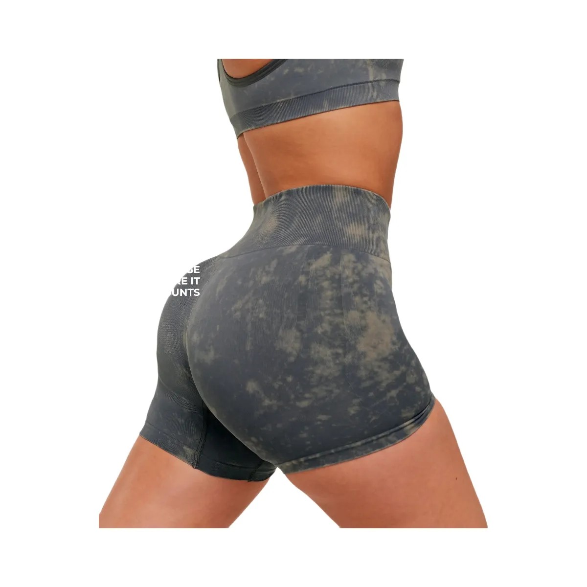 Gymshark Washed Shorts "Grey Wash" - HypeFly India View 3