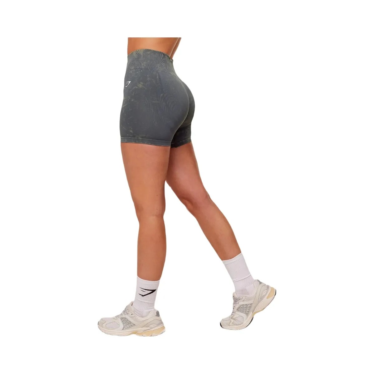 Gymshark Washed Shorts "Grey Wash" - HypeFly India View 4
