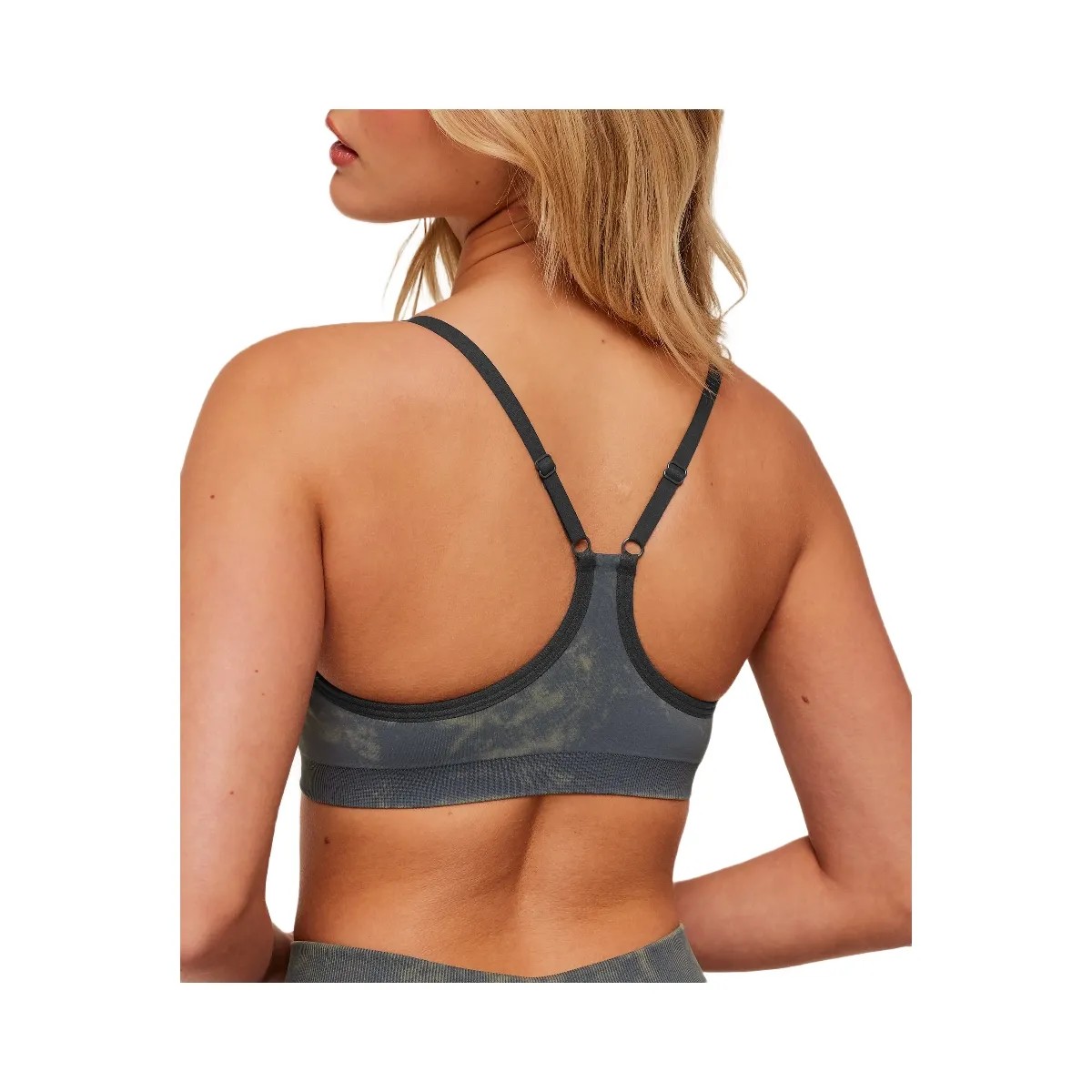 Gymshark Washed Sports Bra "Grey Wash" - HypeFly India View 5