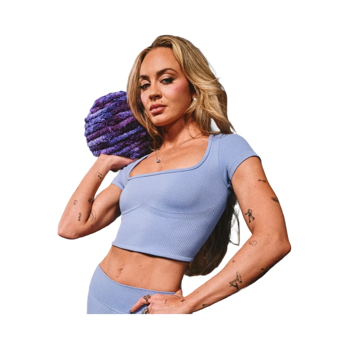 Gymshark x Bratz Crop Top "Steady Purple" - HypeFly India View 3