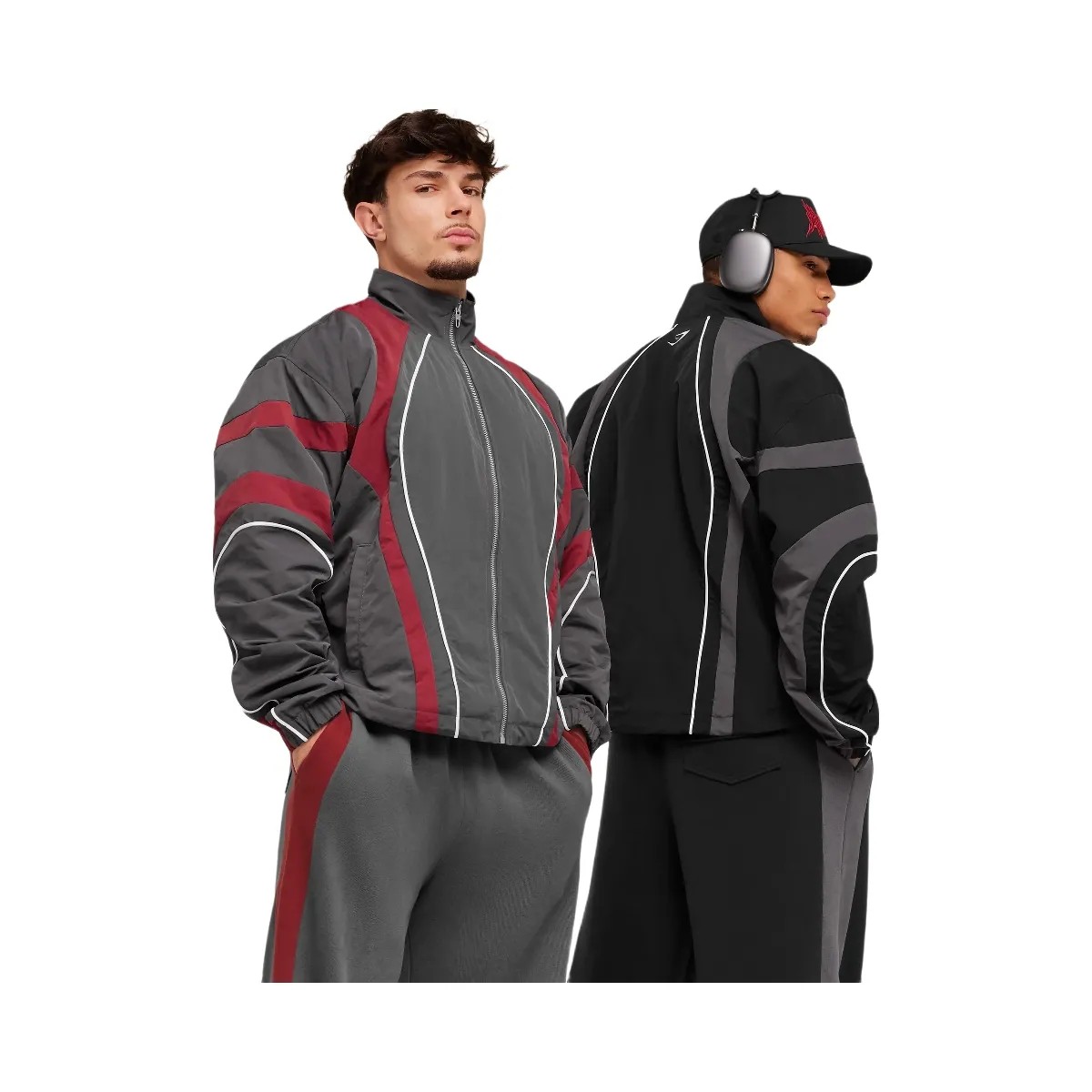 Gymshark x Carlos Belcast Track Jacket "Grey" - HypeFly India View 6