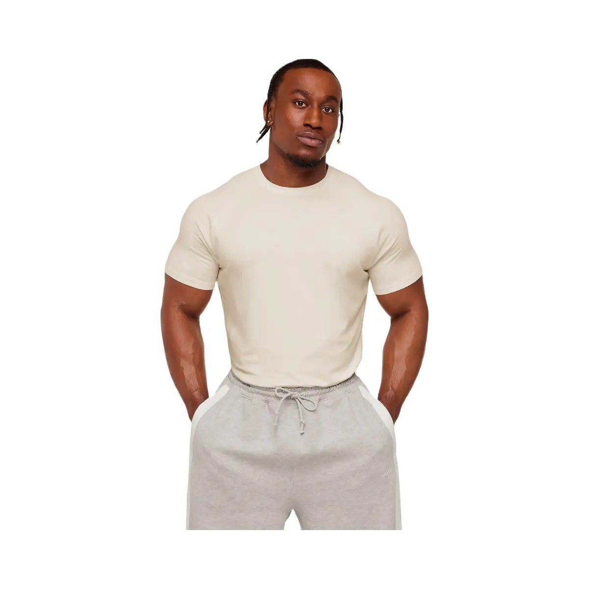 Gymshark x CBUM Essential T-Shirt "Soft White" - HypeFly India View 1