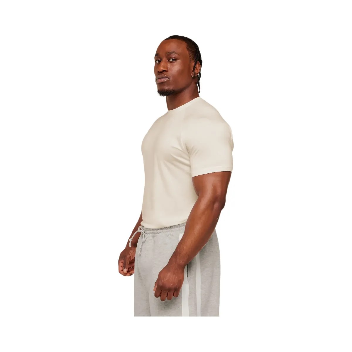 Gymshark x CBUM Essential T-Shirt "Soft White" - HypeFly India View 3