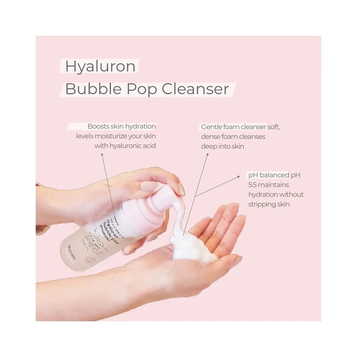 Hanskin Hyaluron Bubble Pop Cleanser - HypeFly India View 6