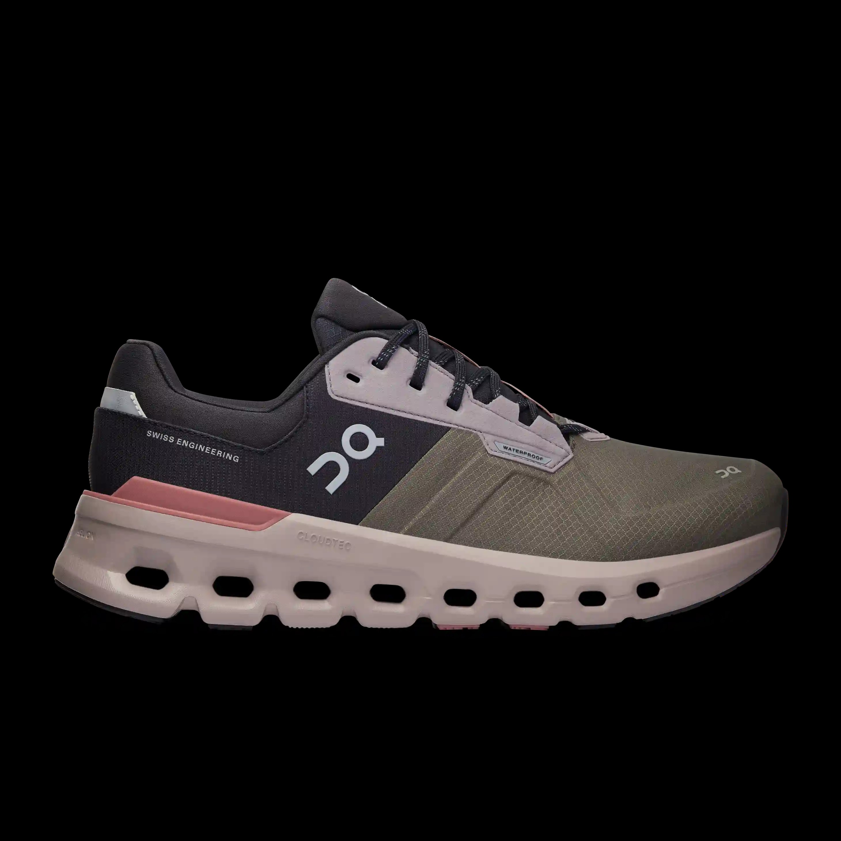 Cloudrunner 2 Waterproof 'Olive Mahogany' On Running - HypeFly India View 1