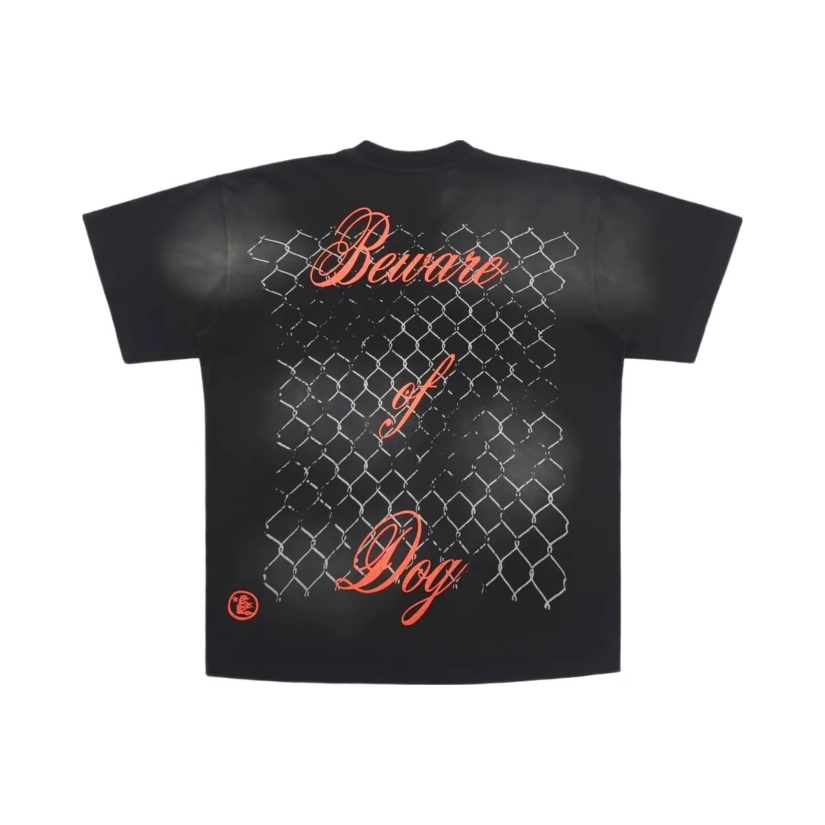 Hellstar Beware Of Dog T Shirt Black - HypeFly India View 2