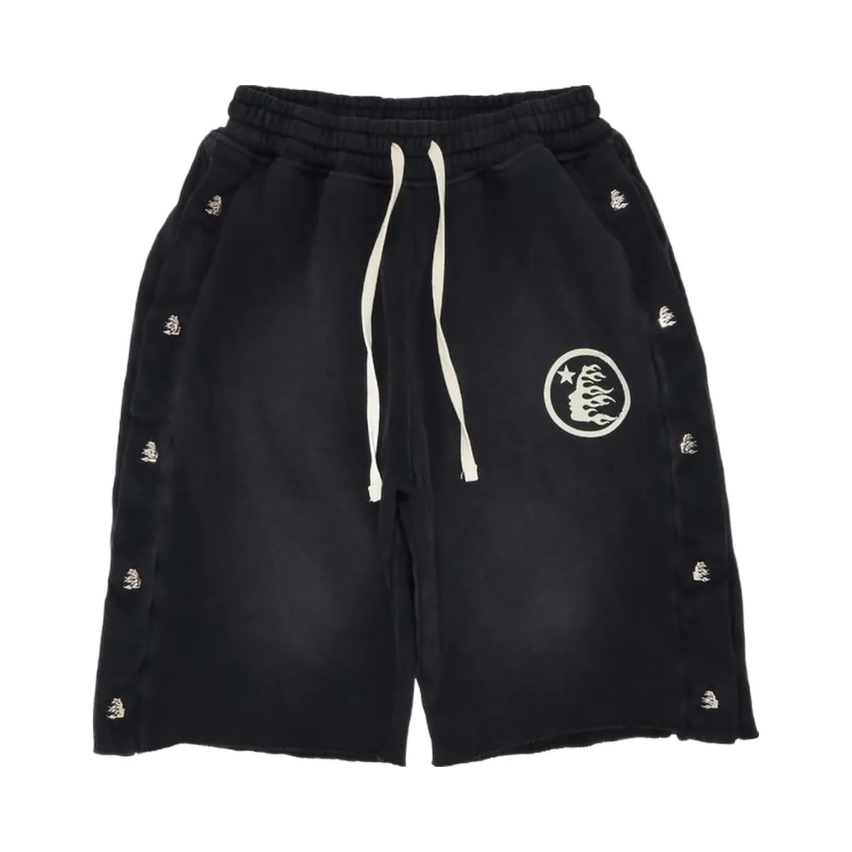 Hellstar Breakaway Snap Shorts Black - HypeFly India View 1