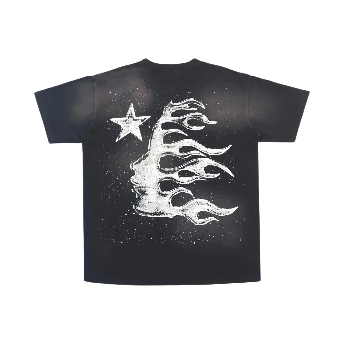 Hellstar Chrome Logo T Shirt Black - HypeFly India View 2