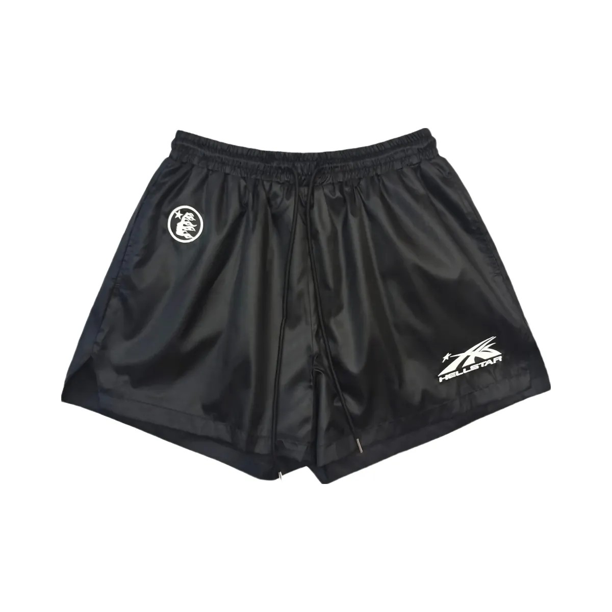 Hellstar Nylon Shorts Black - HypeFly India View 1