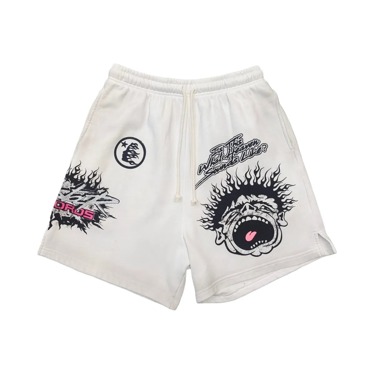 Hellstar Records Shorts White - HypeFly India View 1