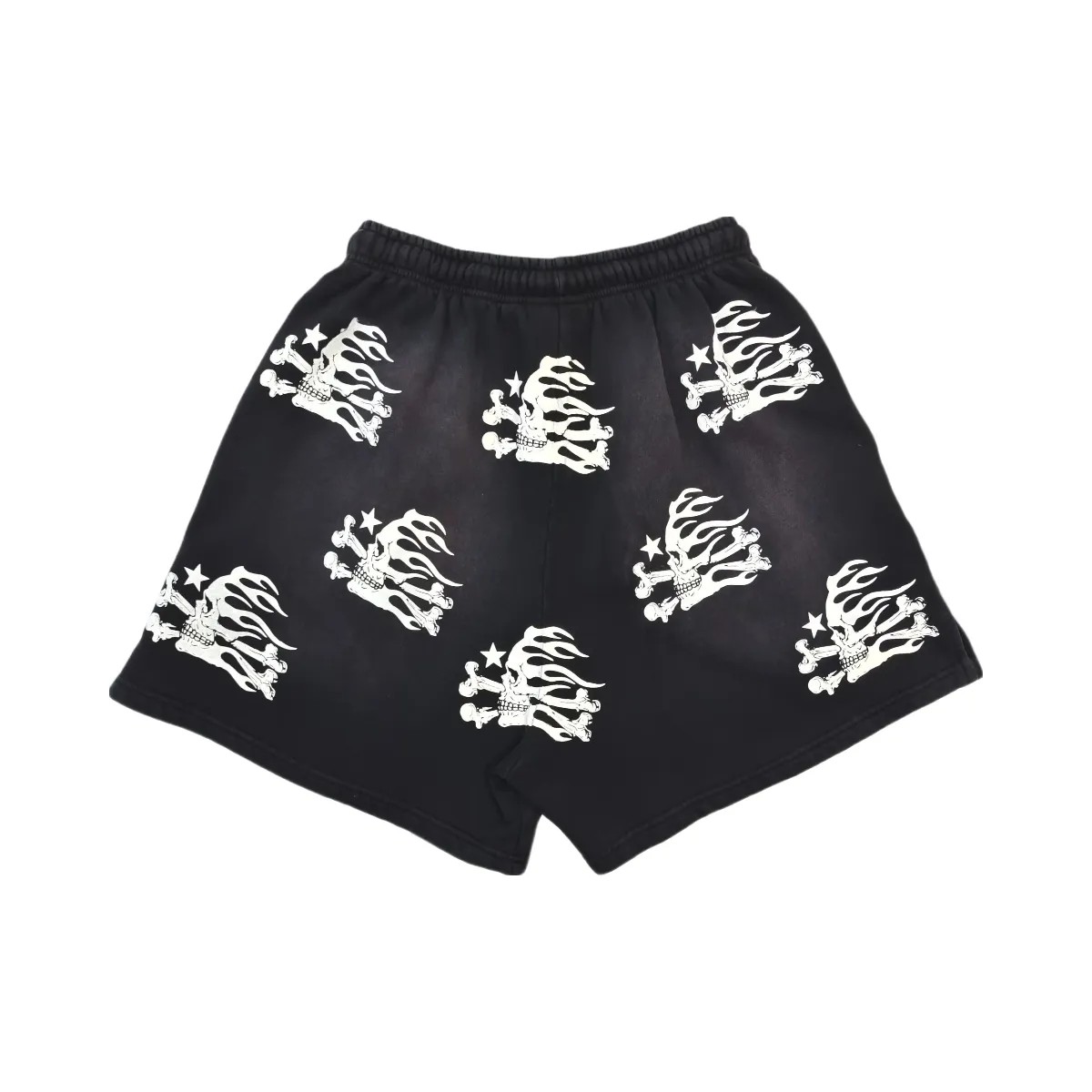 Hellstar Skull Shorts Black - HypeFly India View 1