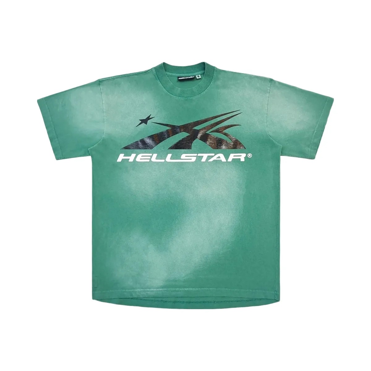Hellstar Sports Core Gel Logo T Shirt Green - HypeFly India View 1