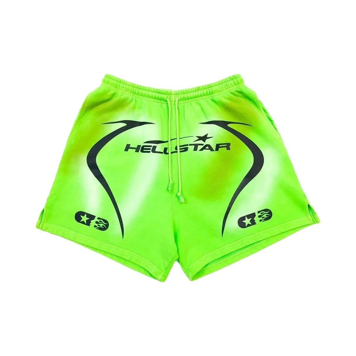 Hellstar Warm Up Shorts Green/Black - HypeFly India View 1
