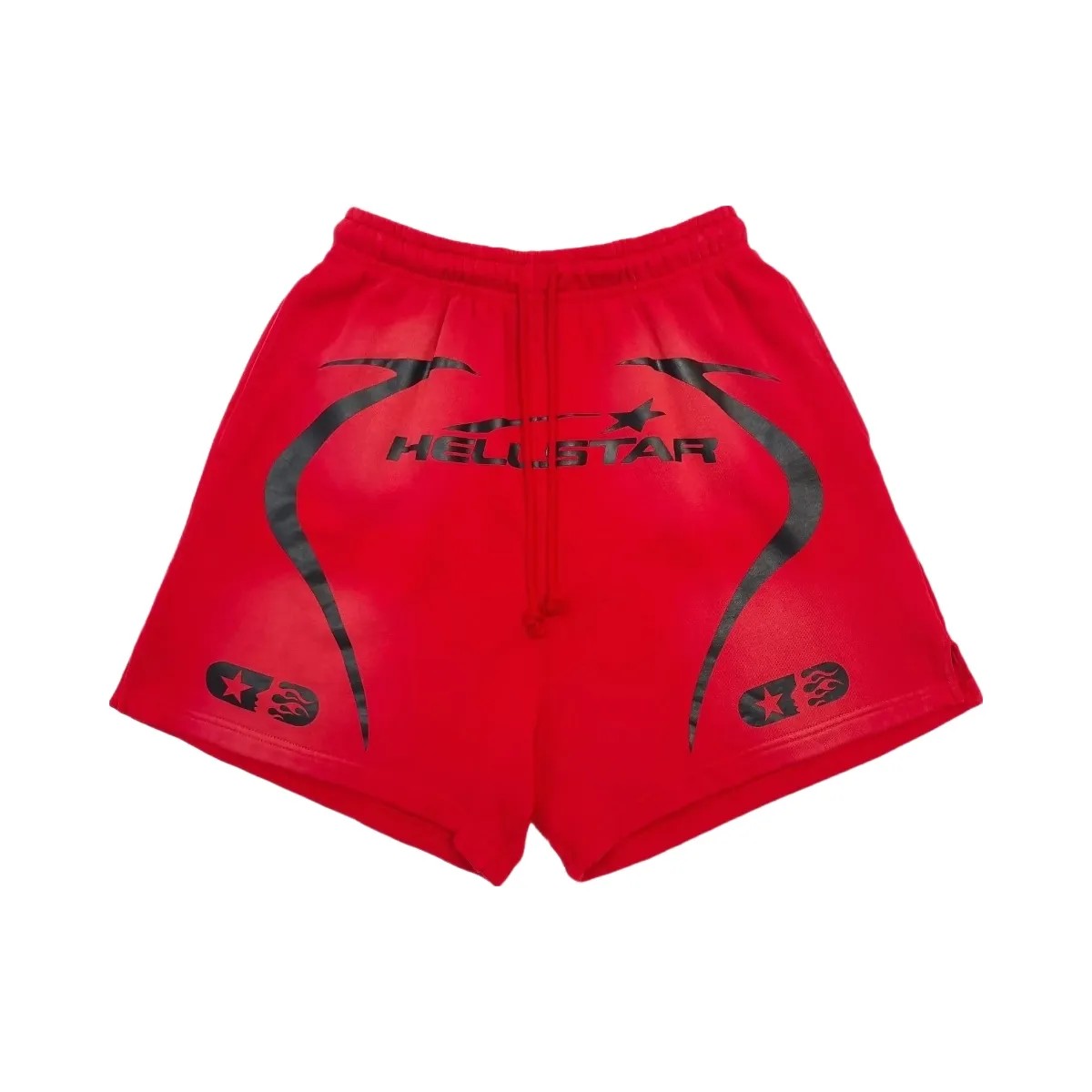 Hellstar Warm Up Shorts Red - HypeFly India View 1