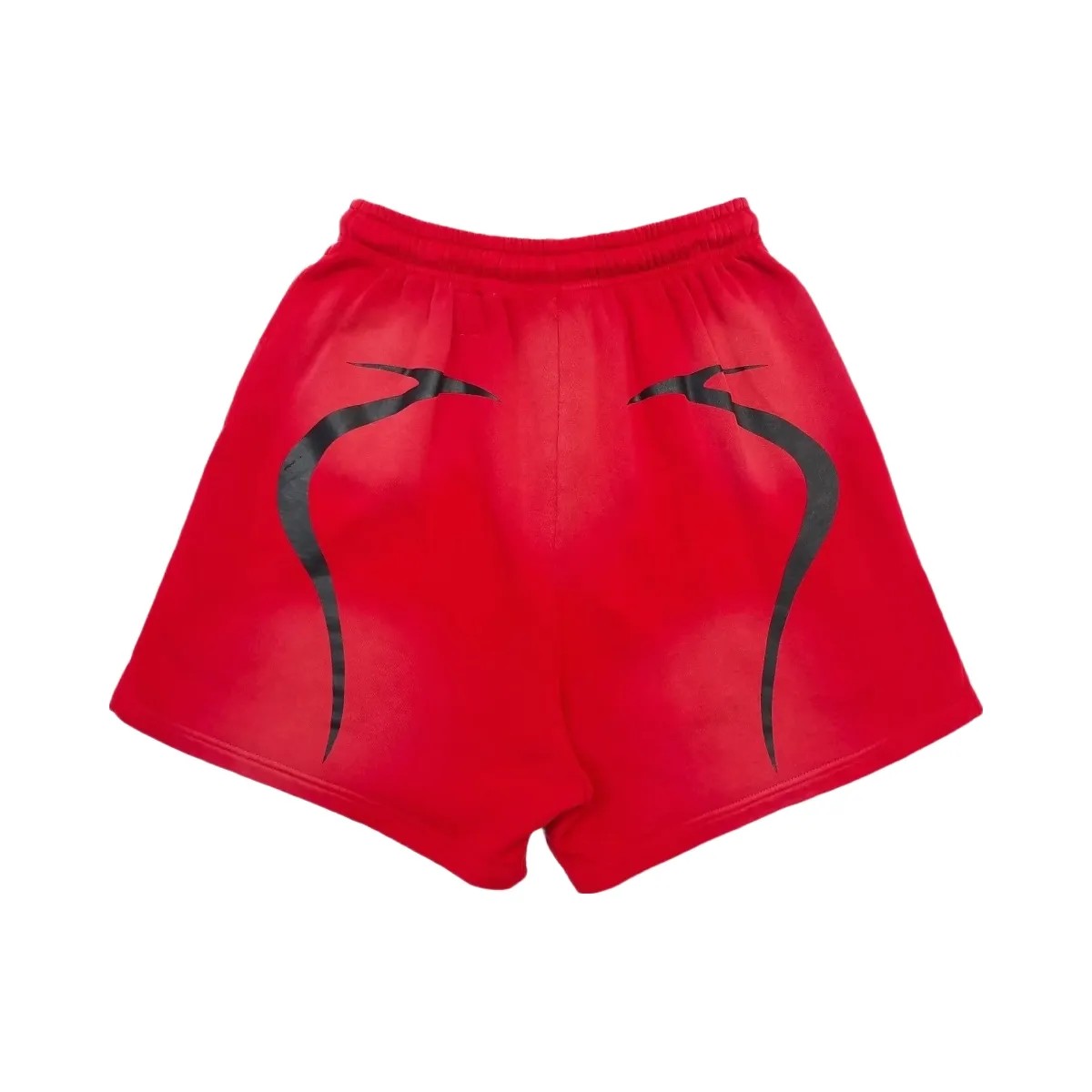 Hellstar Warm Up Shorts Red - HypeFly India View 2