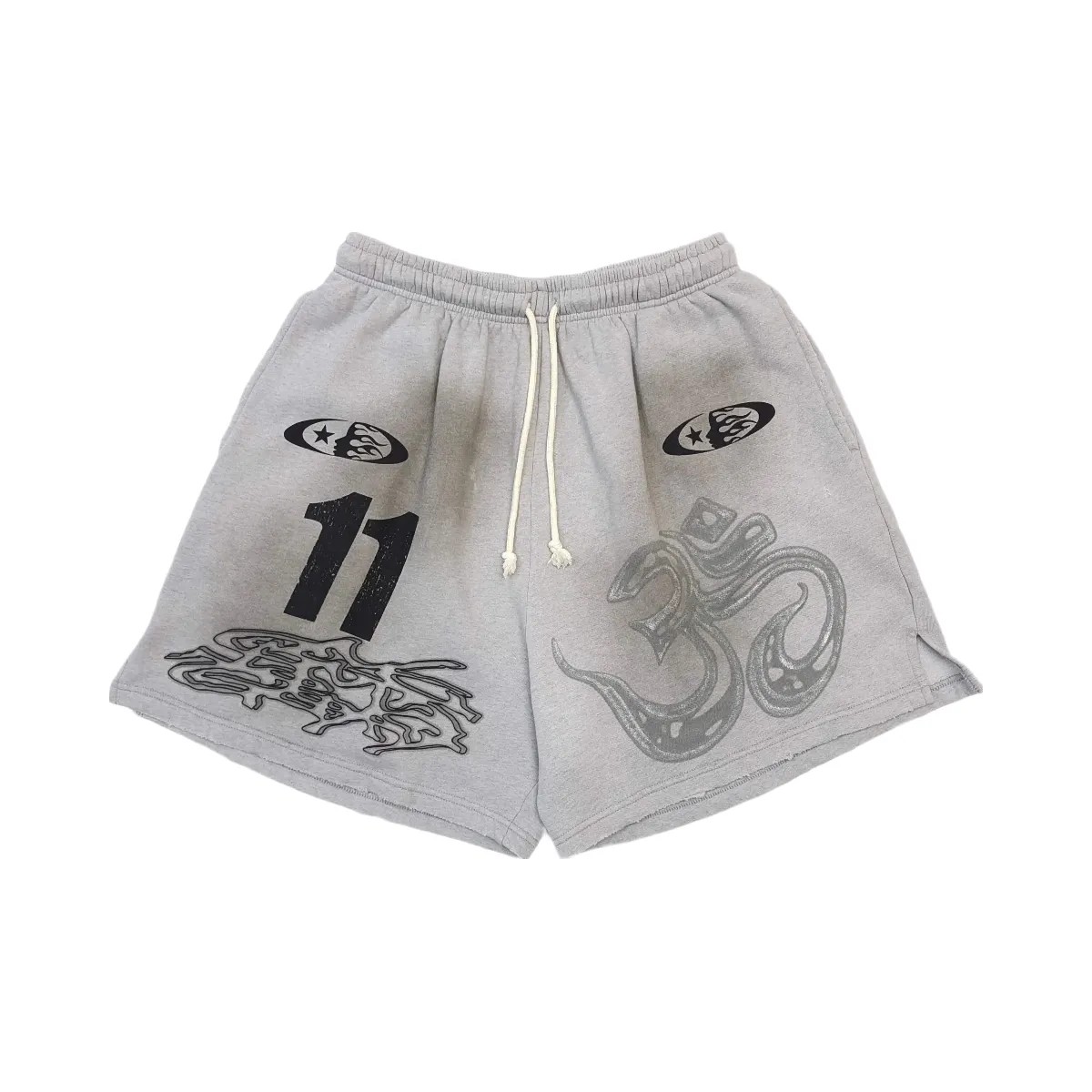 Hellstar Yoga Shorts Grey - HypeFly India View 1