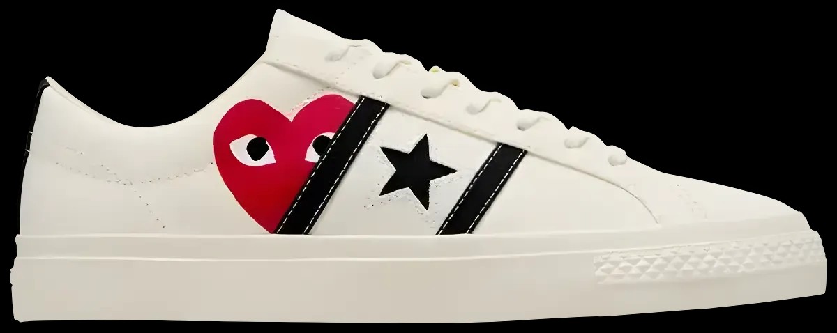 Converse x PLAY Comme des Garçons One Star Academy Pro Beige - HypeFly India View 1