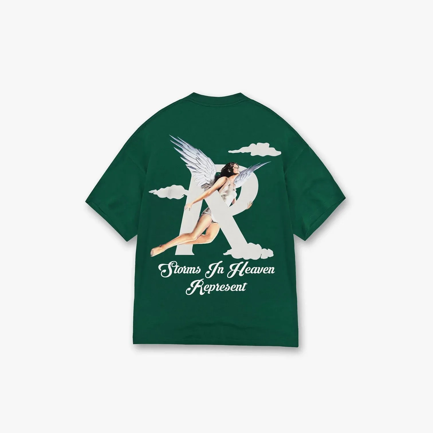 Represent Storms In Heaven T-shirt 'Racing Green' - HypeFly India View 1
