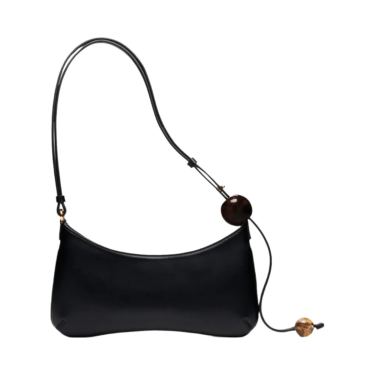 Jacquemus Le Bisou Perle Shoulder Bag Black - HypeFly India View 3