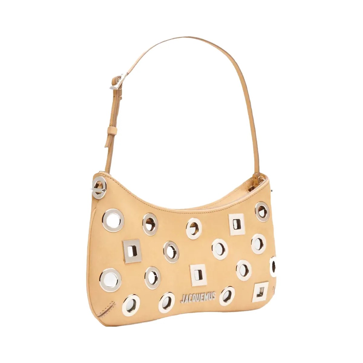 Jacquemus Le Bisou Rond Carr√© Dark Beige - HypeFly India View 2