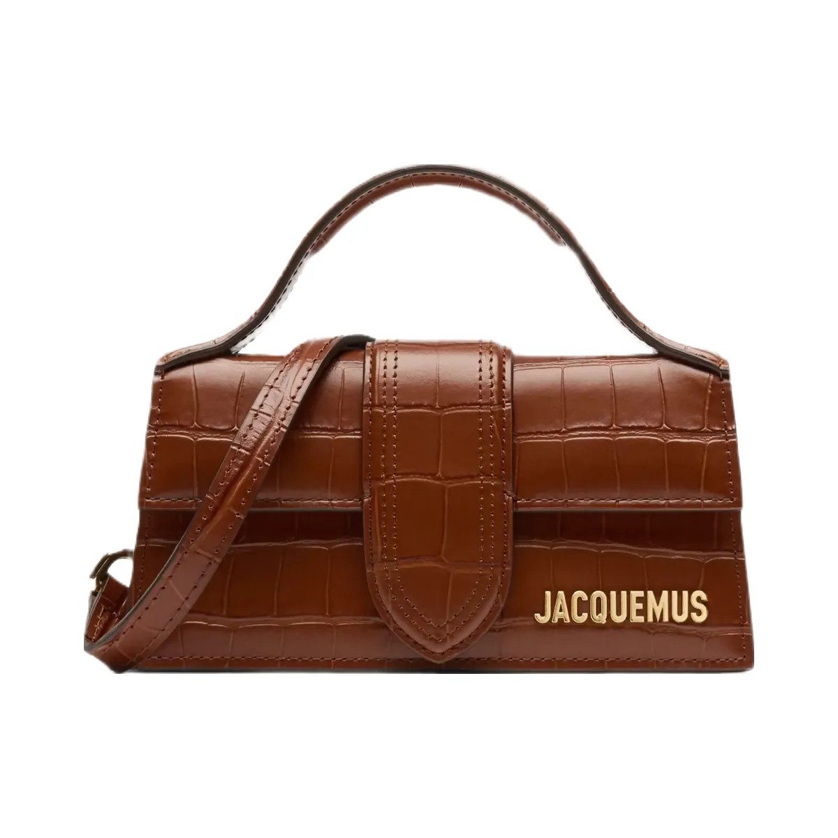 Jacquemus The Bambino Mini Flap Bag Brown - HypeFly India View 1