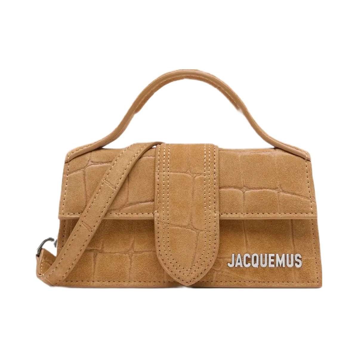 Jacquemus The Bambino Mini Flap Bag Camel - HypeFly India View 1