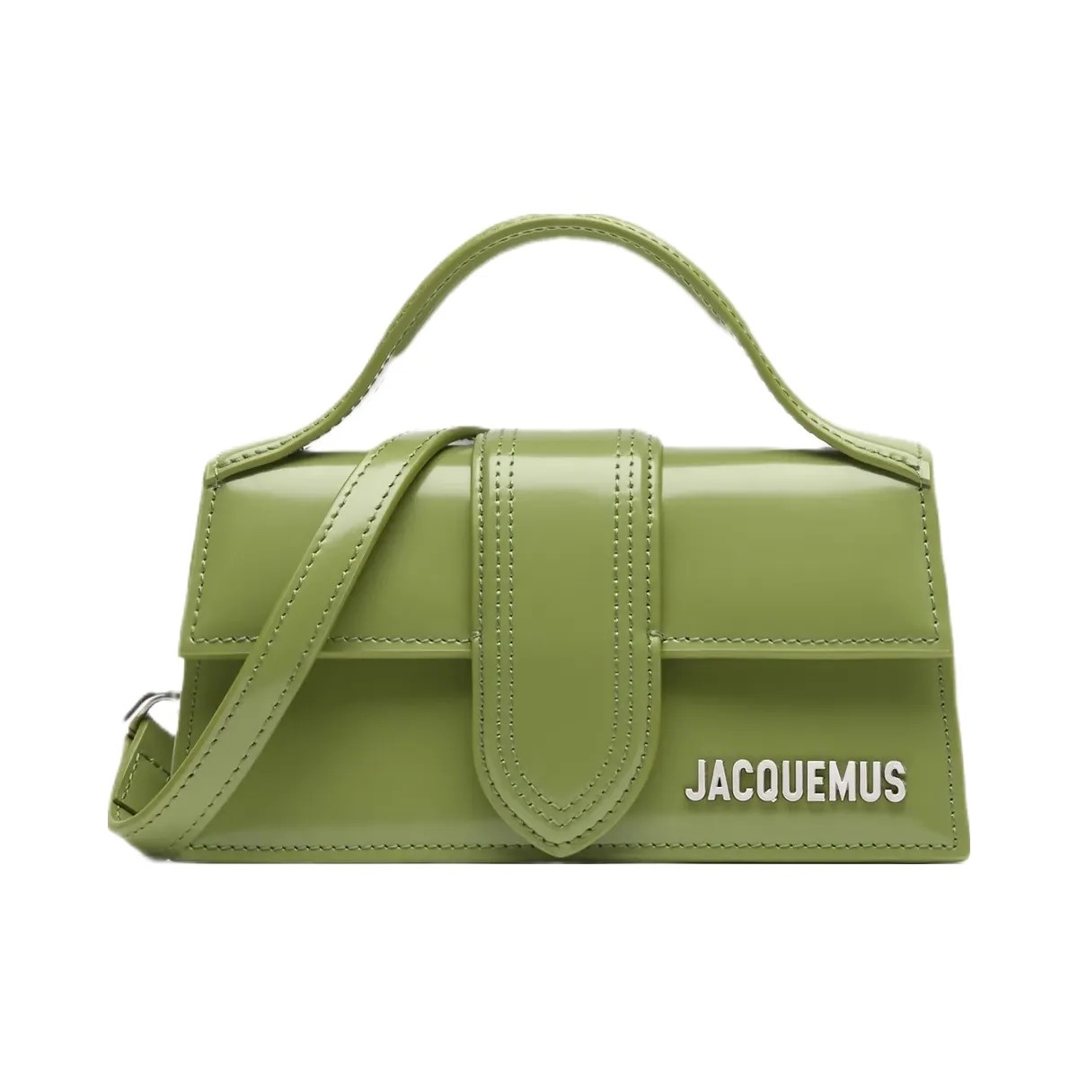Jacquemus The Bambino Mini Flap Bag Green - HypeFly India View 1