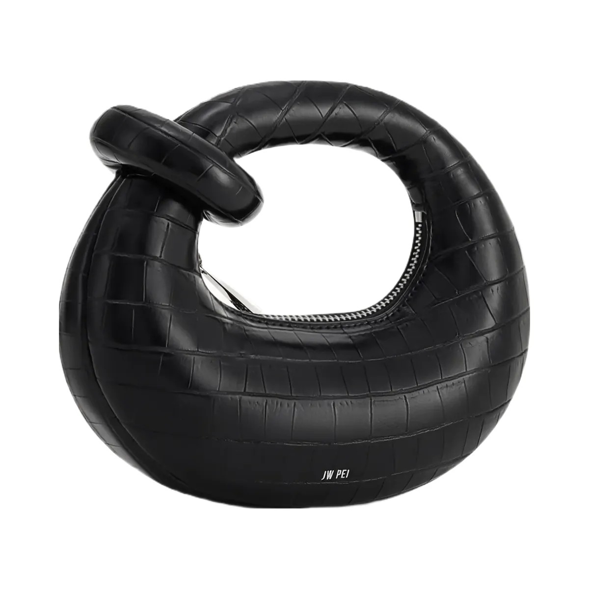 JW PEI Abacus Mini Top Handle Bag Black Croc - HypeFly India View 2