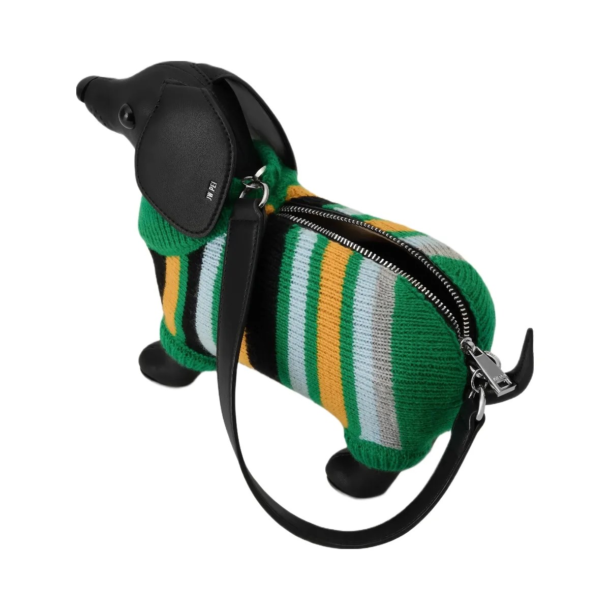 JW PEI Addison Dachshund Handbag Black - HypeFly India View 4
