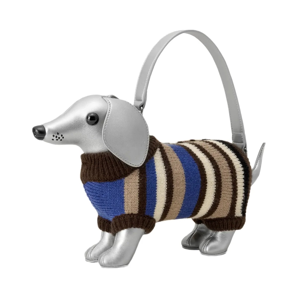JW PEI Addison Dachshund Handbag Silver - HypeFly India View 2