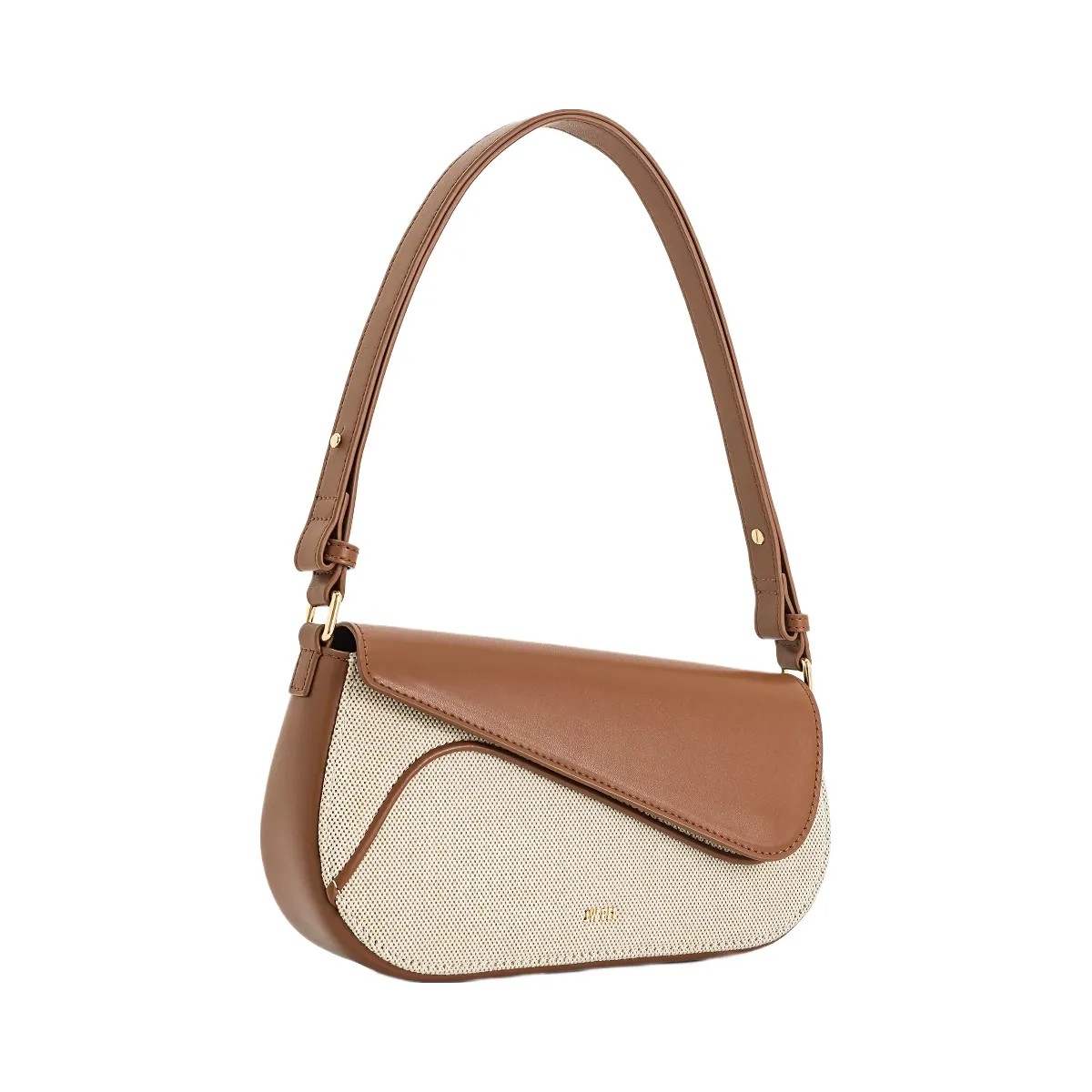 JW PEI Addisyn Shoulder Bag Brown Canvas - HypeFly India View 2