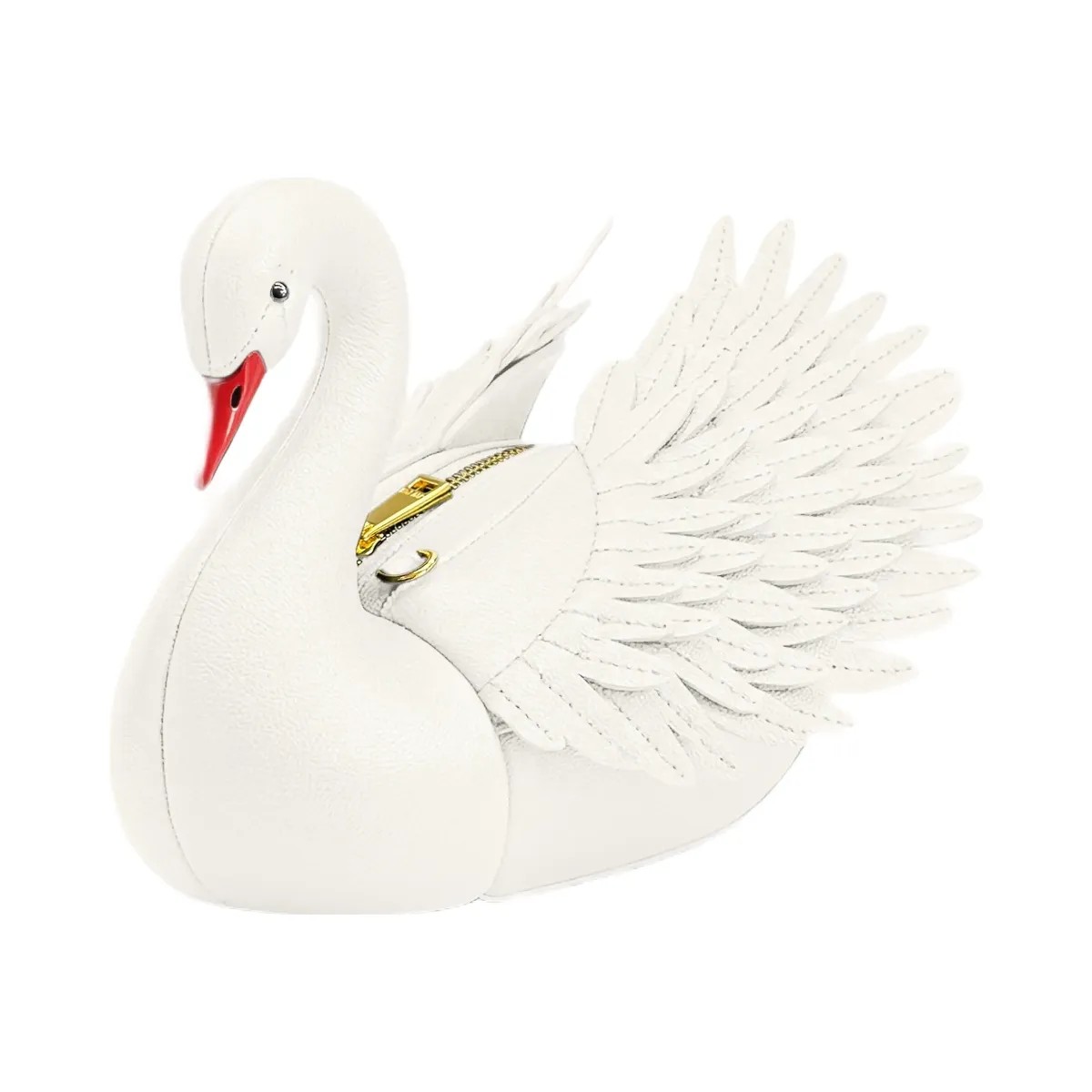 JW PEI Alani Swan Shaped Crossbody Bag White - HypeFly India View 2