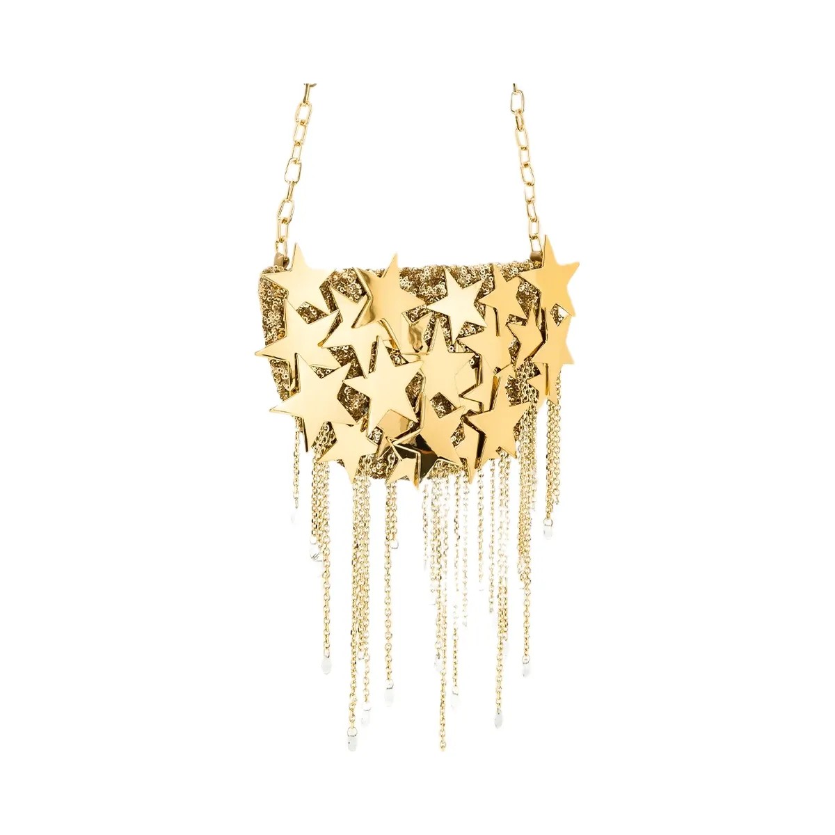 JW PEI Anika Star Embellished Chain Bag Gold - HypeFly India View 3