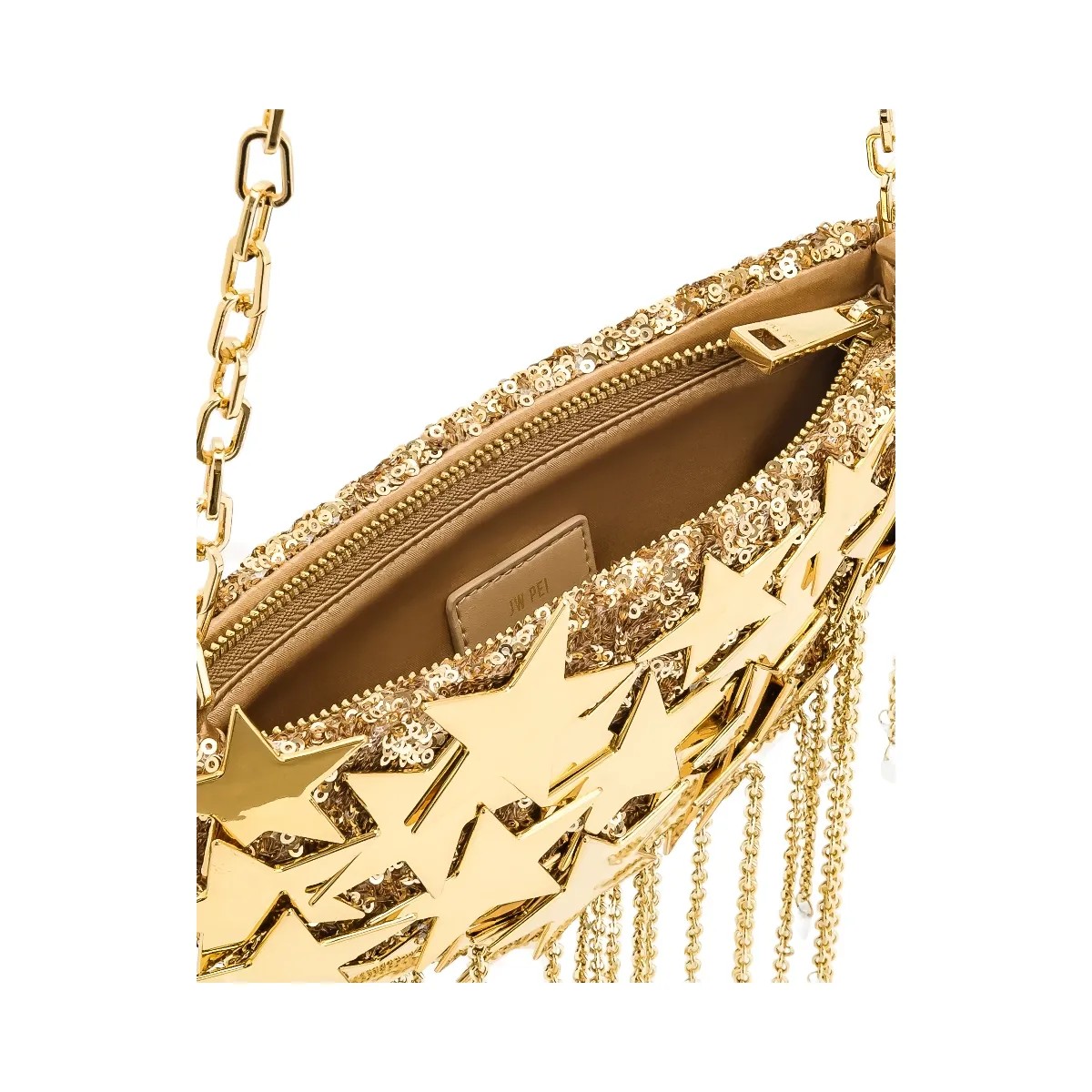 JW PEI Anika Star Embellished Chain Bag Gold - HypeFly India View 5