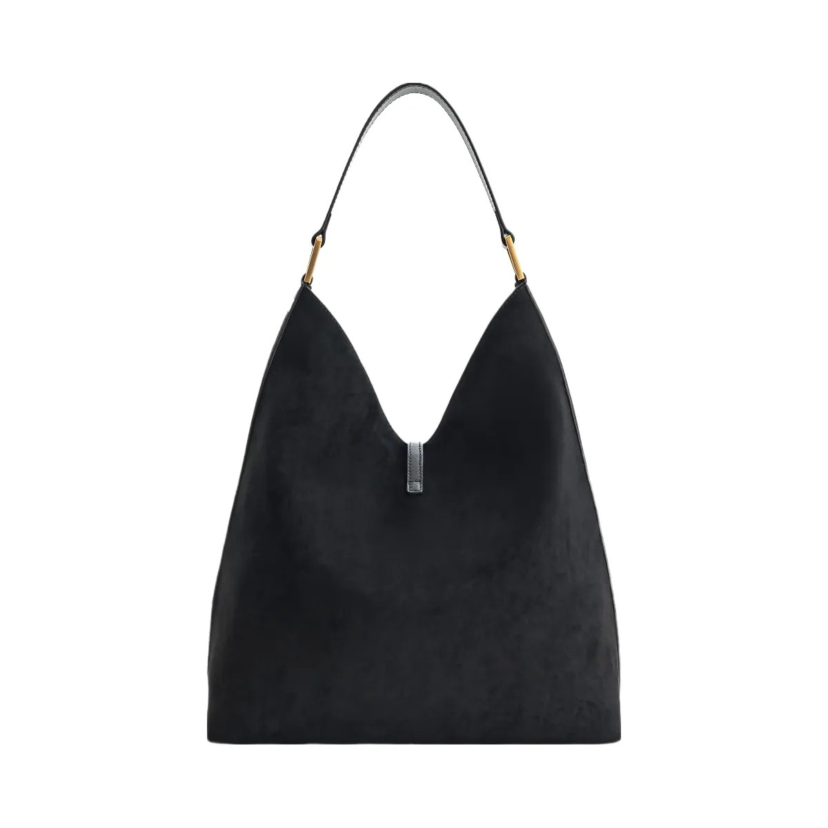 JW PEI Aria Faux Suede Shoulder Bag Black - HypeFly India View 3