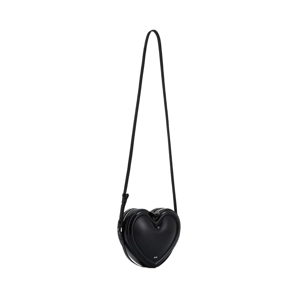 JW PEI Arlene Heart Shaped Bag Black - HypeFly India View 2
