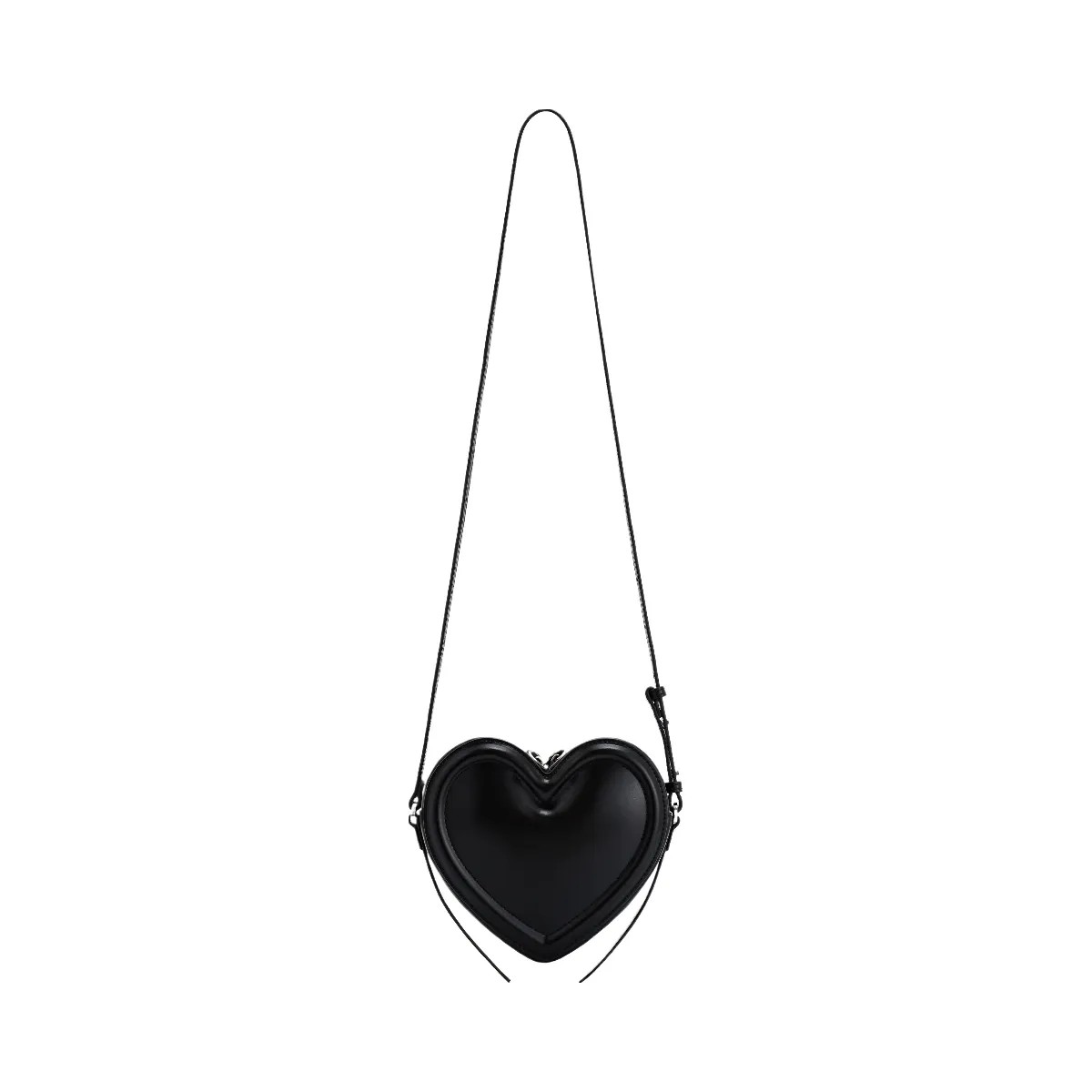 JW PEI Arlene Heart Shaped Bag Black - HypeFly India View 3