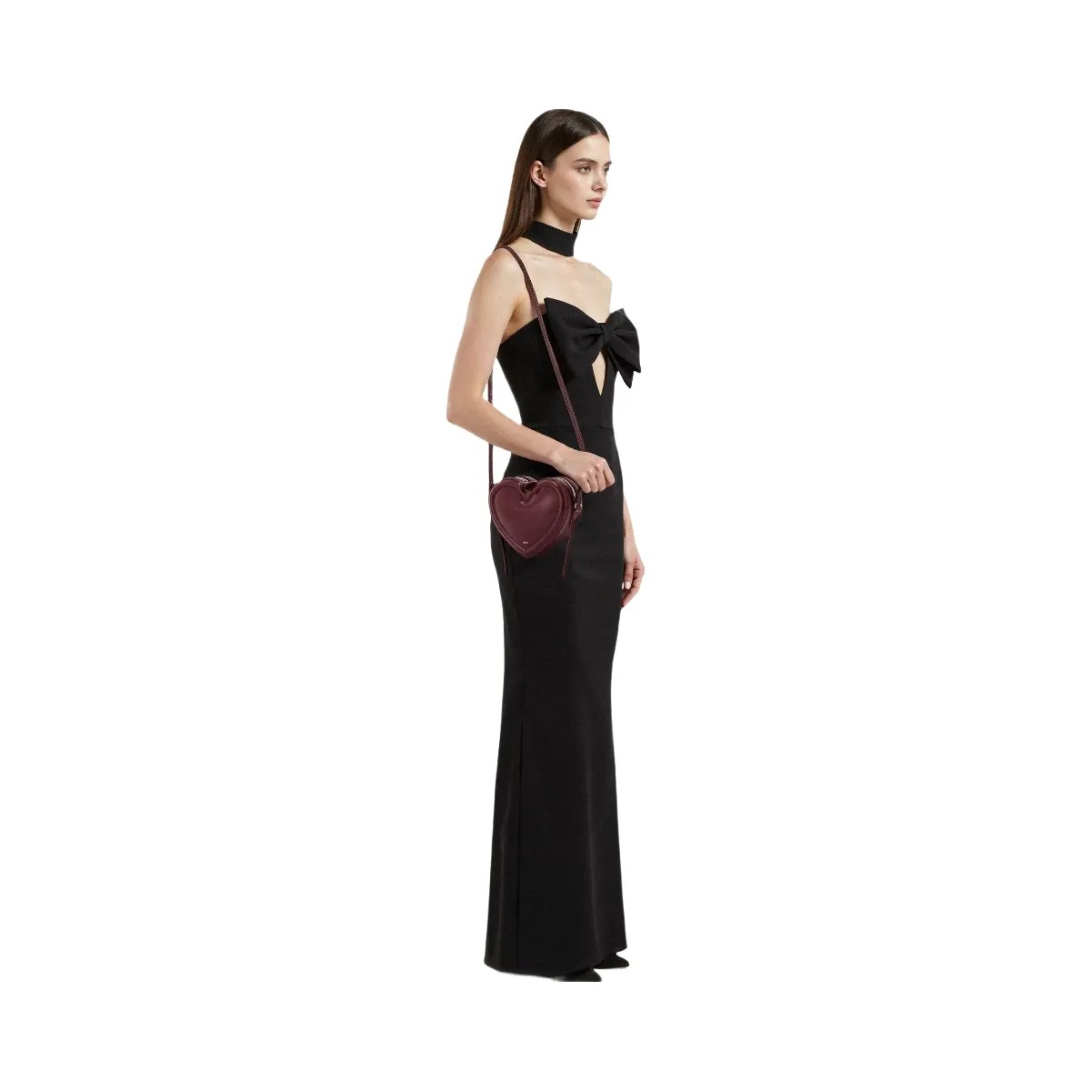 JW PEI Arlene Heart Shaped Bag Claret - HypeFly India View 2