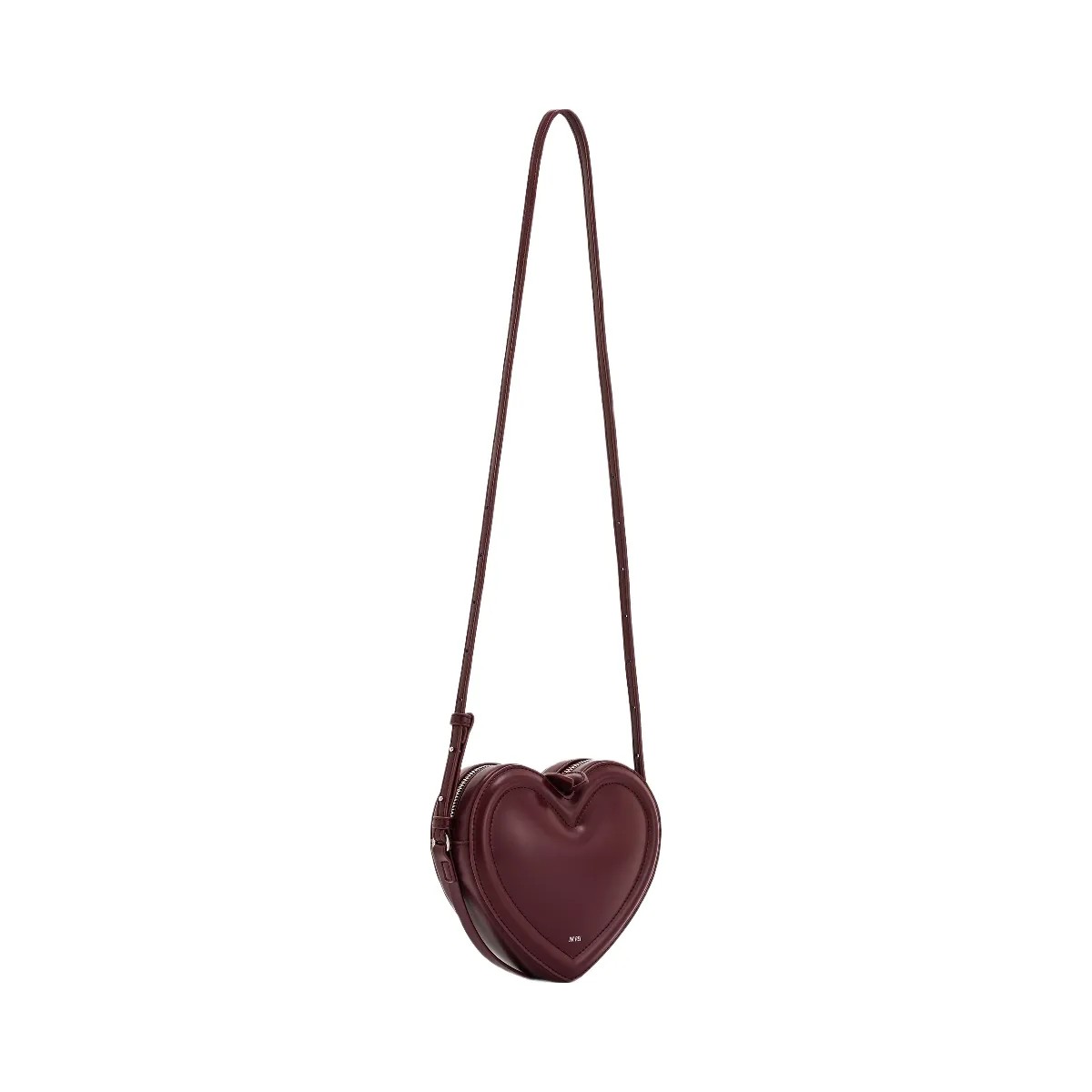 JW PEI Arlene Heart Shaped Bag Claret - HypeFly India View 3