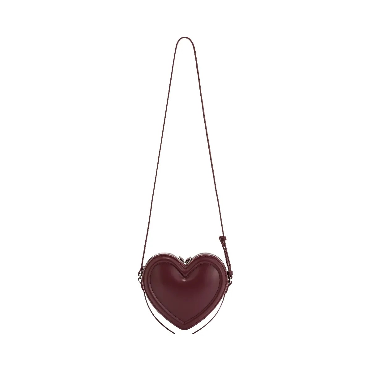 JW PEI Arlene Heart Shaped Bag Claret - HypeFly India View 4