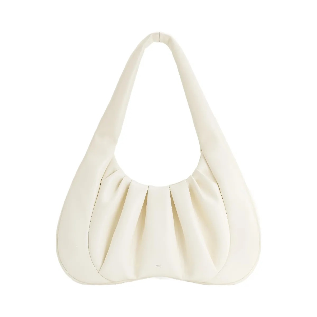 JW PEI Ashley Ruched Shoulder Bag White - HypeFly India View 1