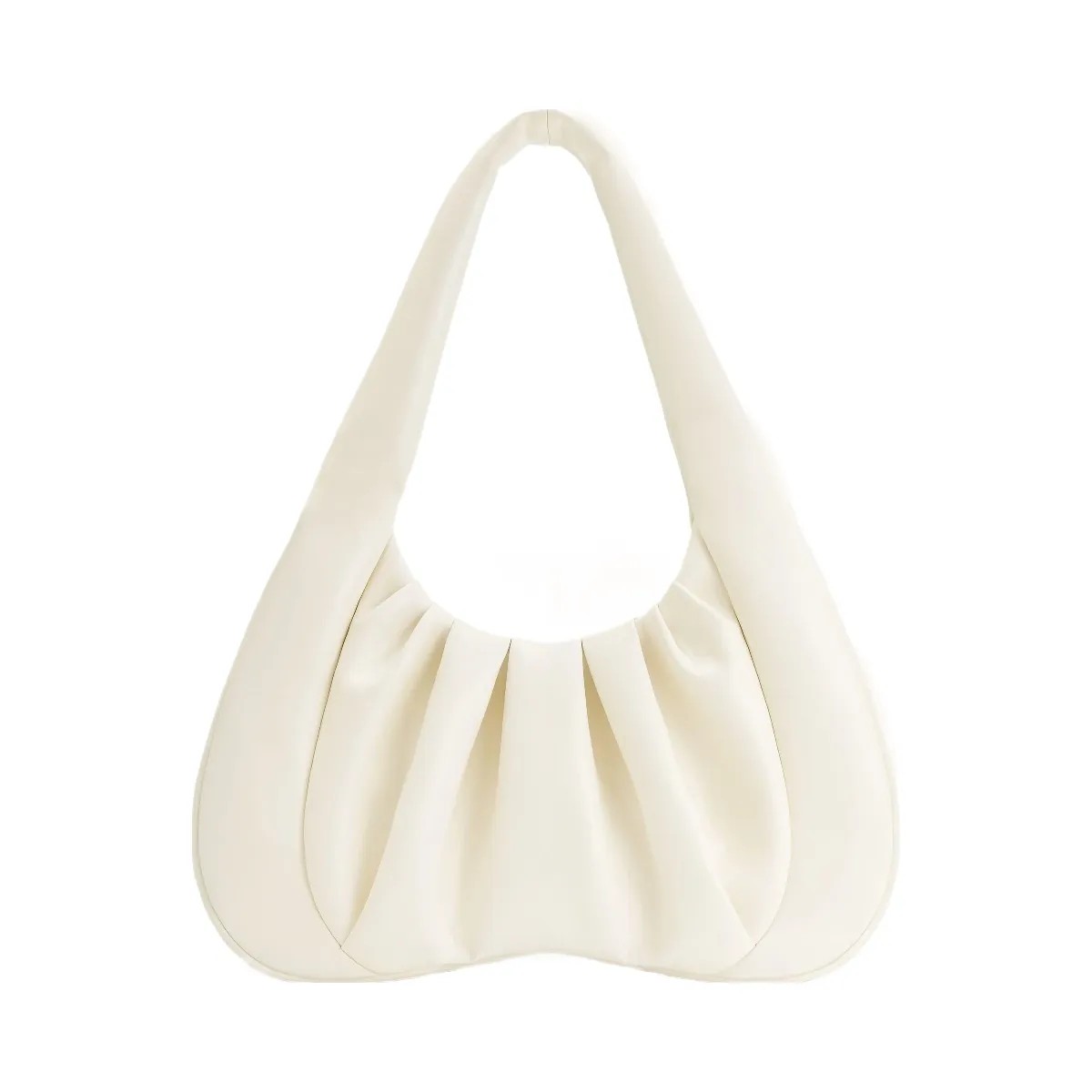 JW PEI Ashley Ruched Shoulder Bag White - HypeFly India View 3