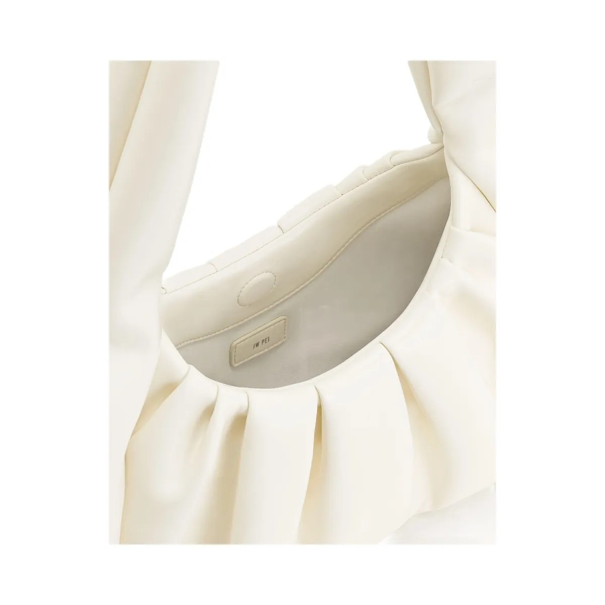 JW PEI Ashley Ruched Shoulder Bag White - HypeFly India View 4