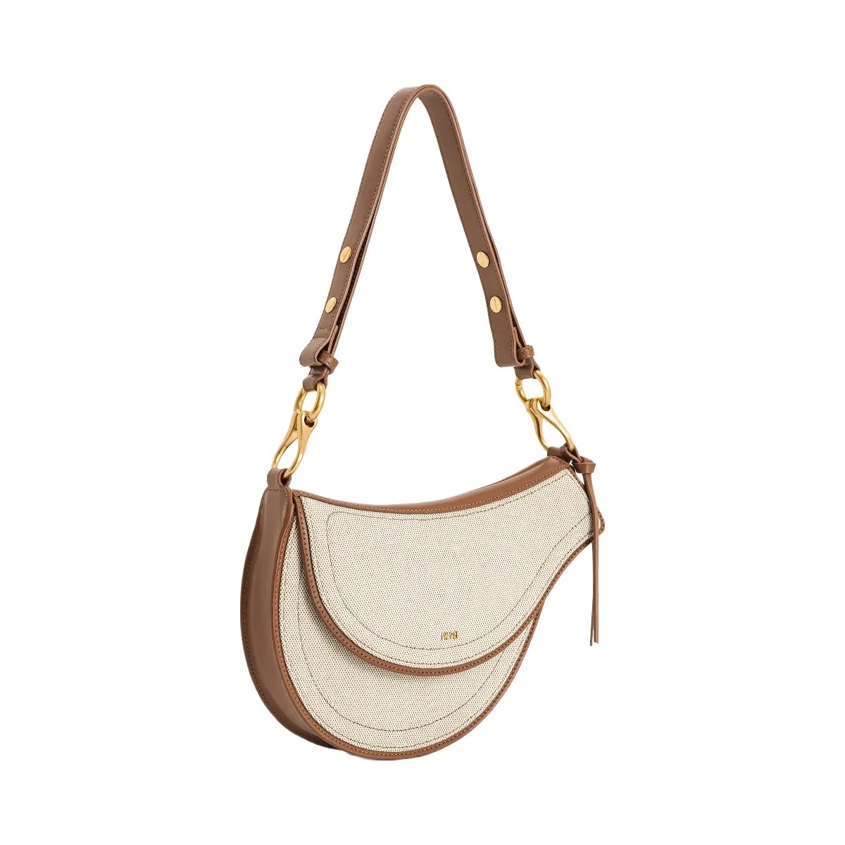 JW PEI Ashlie Crossbody Bag Brown Canvas - HypeFly India View 2